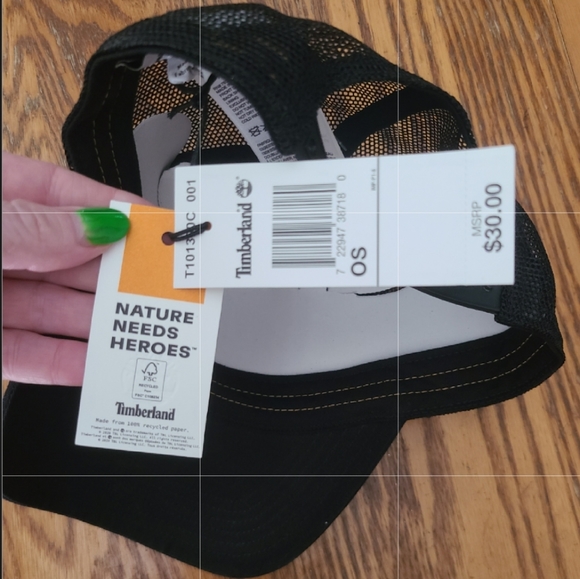 👀50% OFF🧢 NWT‼️ Timberland Trucker Style Snapback Hat - Picture 12 of 12